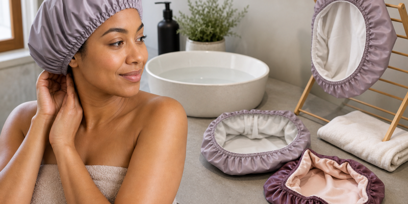 Reusable Shower Caps: Seal, Lining, Size, and Drying