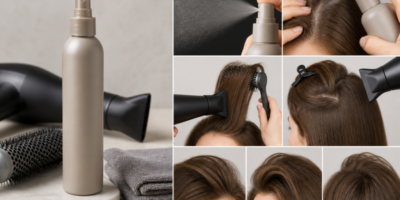 Root-Lift Sprays: Nozzle Control, Volume, and Drying Method