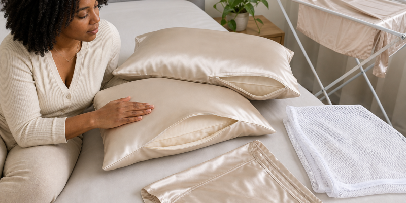 Satin Pillowcases for Hair: Fiber, Closure, and Laundry Care