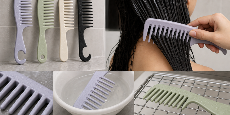 Wide-Tooth Shower Combs: Tooth Spacing, Seams, and Cleaning