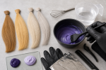 Unbranded hair color setup for Violet Hair Color Correctors: Formula, Directions, and Compatibility Guide