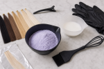 Unbranded hair color setup for Violet Powder Hair Lightener: Formula, Directions, and Compatibility Guide