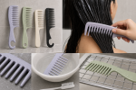 Unbranded hair care setup for Wide-Tooth Shower Combs: Tooth Spacing, Seams, and Cleaning